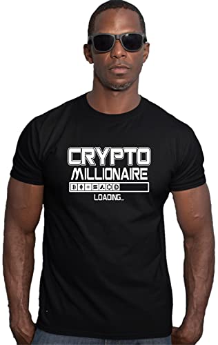 X-Large Black Crypto Millionaire Loading Deluxe T-Shirt