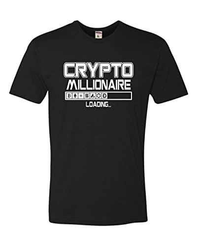 X-Large Black Crypto Millionaire Loading Deluxe T-Shirt