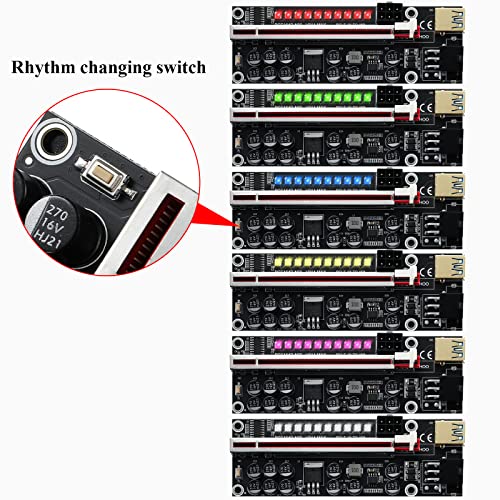6 Pack PCIe Riser Cards for Crypto Mining