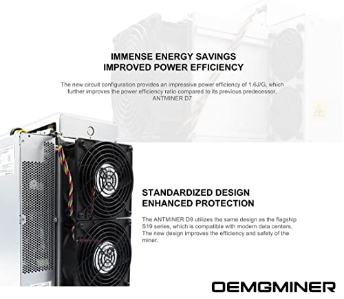 OEMGMINER Antminer Dash Miner D9 - 1770G Hashrate