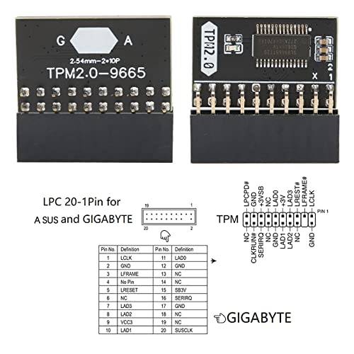 Asus TPM 2.0 Encryption Security Module for Win11
