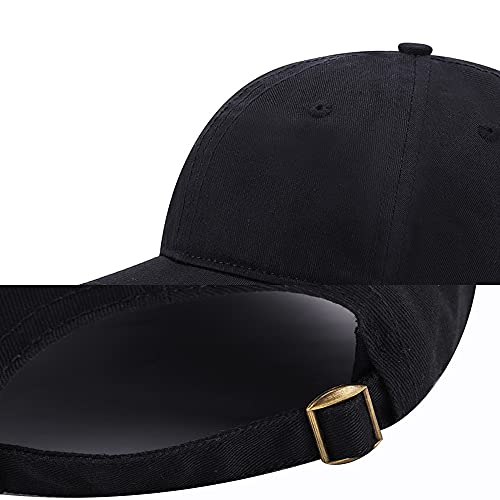 Bitcoin Embroidered Dad Hat in Black Cotton
