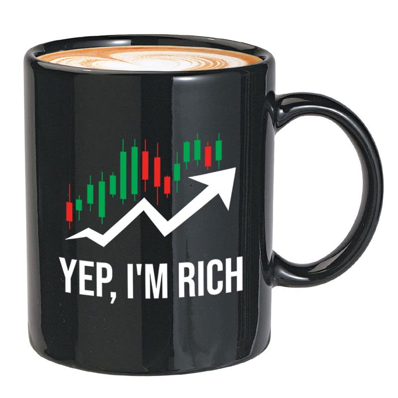 Stock Trader Coffee Mug - Yep I'm Rich