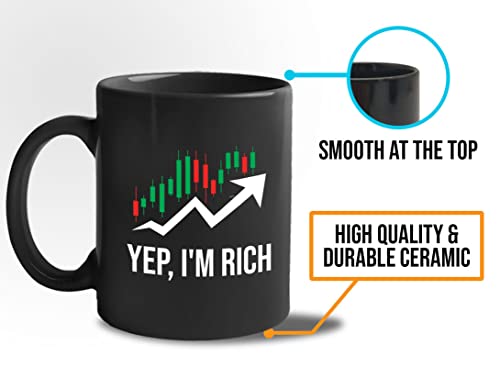 Stock Trader Coffee Mug - Yep I'm Rich