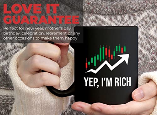 Stock Trader Coffee Mug - Yep I'm Rich