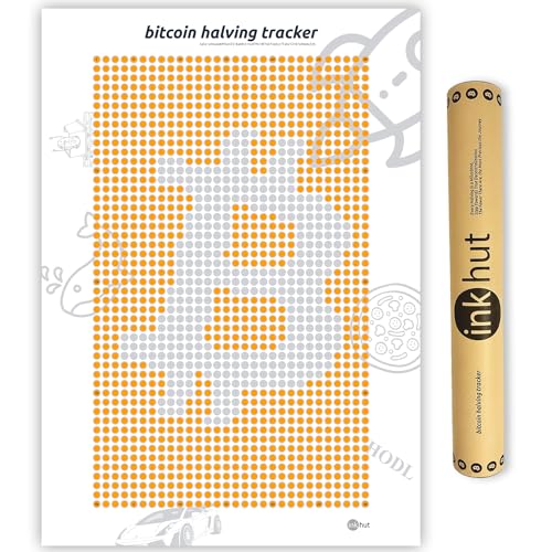 Bitcoin Halving Tracker Scratch-Off Poster - Crypto Wall Art