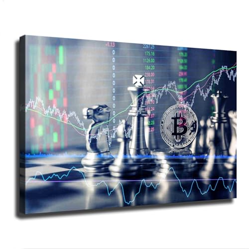 Bitcoin Crypto Trading Strategies Canvas Wall Art (24x36")
