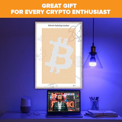 Bitcoin Halving Tracker Scratch-Off Poster - Crypto Wall Art