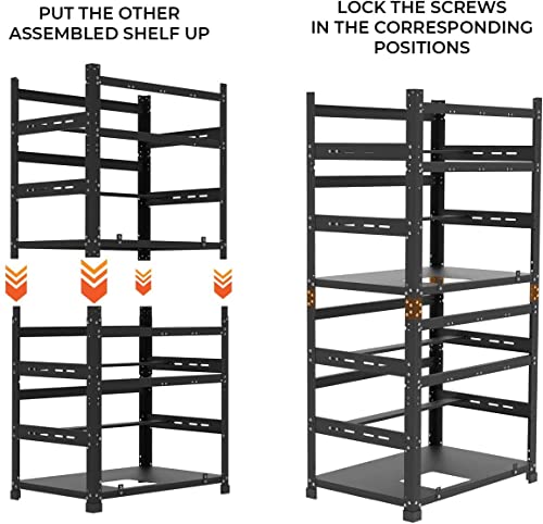 AAAwave 12 GPU Mining Rig Connector - Black