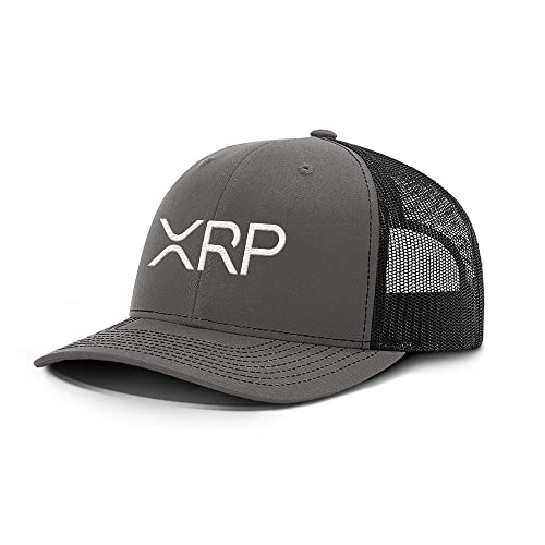 XRP Cryptocurrency Trading Baseball Cap (Charcoal/Black)