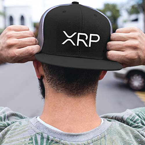 XRP Cryptocurrency Trading Baseball Cap (Charcoal/Black)