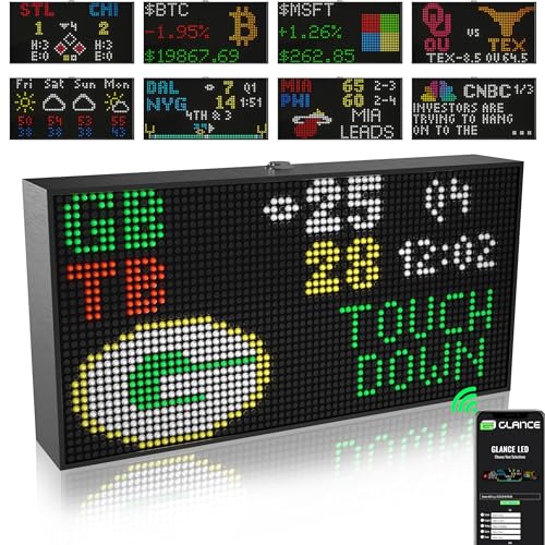 All-in-One LED Ticker with Real-Time Smart Clock