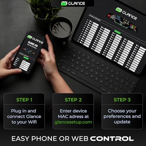 All-in-One LED Ticker with Real-Time Smart Clock