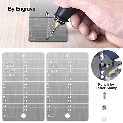Stainless Steel Bitcoin Wallet for Cryptocurrency, Seed Storage