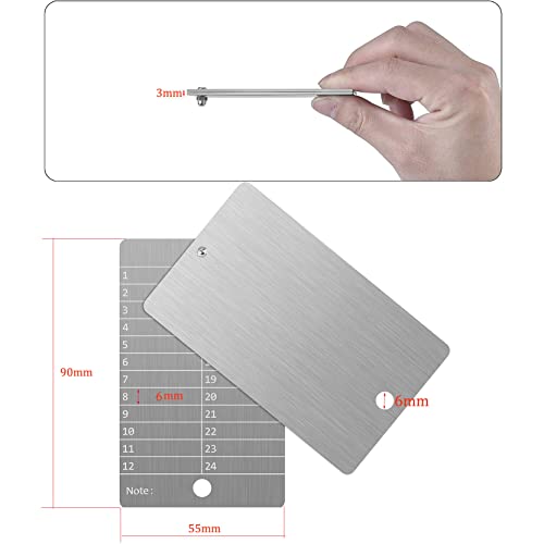 Stainless Steel Bitcoin Wallet for Cryptocurrency, Seed Storage