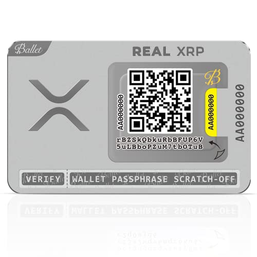 Ballet Real XRP Crypto Cold Storage Card