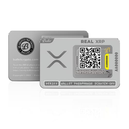 Ballet Real XRP Crypto Cold Storage Card