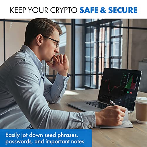 Cryptocurrency Recovery Phrase Notebook - Waterproof, Stone Paper - 2-Pack