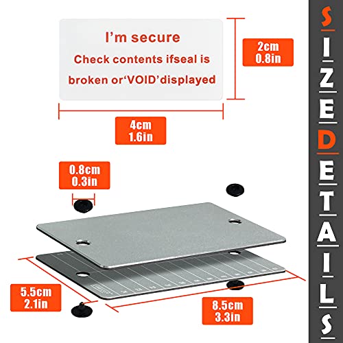 Indestructible Cold Wallet for Cryptocurrency Storage - 24 Words