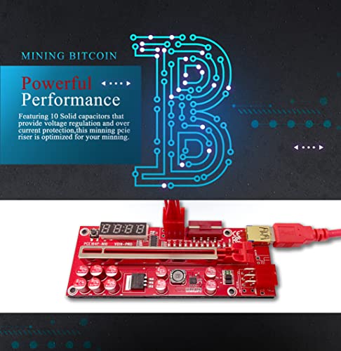 3 Pack PCI-E Riser Adapter for Bitcoin Ethereum Mining