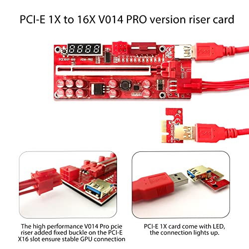 3 Pack PCI-E Riser Adapter for Bitcoin Ethereum Mining