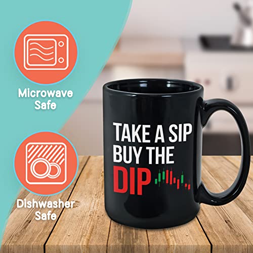 Stock Trader 15 oz Coffee Mug, Funny Investment Gift