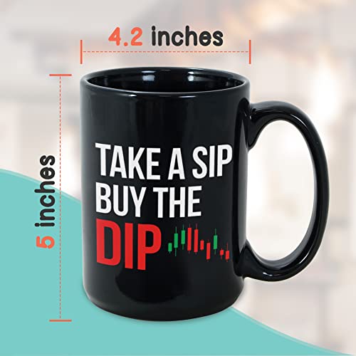 Stock Trader 15 oz Coffee Mug, Funny Investment Gift