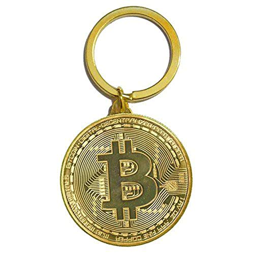 Bitcoin Flag Keychain: Peer-To-Peer Crypto Standard Blockchain Icon