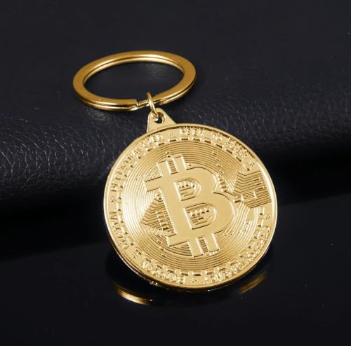 Bitcoin Flag Keychain: Peer-To-Peer Crypto Standard Blockchain Icon