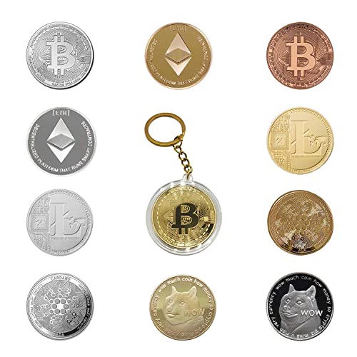 Cryptocurrency Collectors Edition Coin Keychain Capsule Set