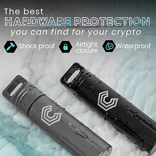 Ledger Nano Case - CryptoPod, Fire/Water Resistant, Aluminum
