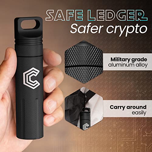 Ledger Nano Case - CryptoPod, Fire/Water Resistant, Aluminum