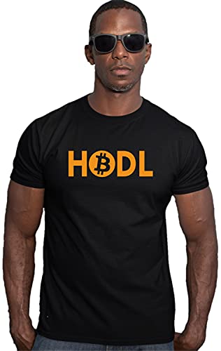 Black Adult HODL Bitcoin Crypto Deluxe T-Shirt - LRG