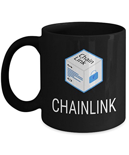 ChainLink Cryptocurrency Mug 11oz - Black Acrylic Holder