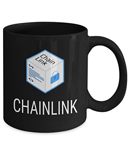 ChainLink Cryptocurrency Mug 11oz - Black Acrylic Holder