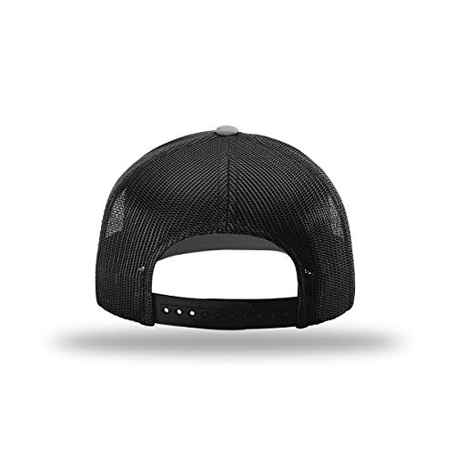 BustedTees Bitcoin Logo Leather Patch Baseball Cap
