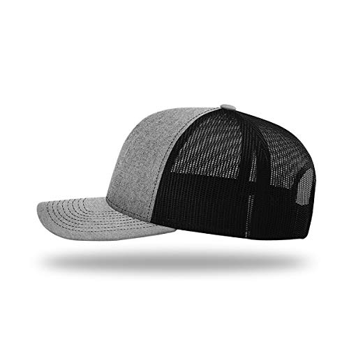 BustedTees Bitcoin Logo Leather Patch Baseball Cap