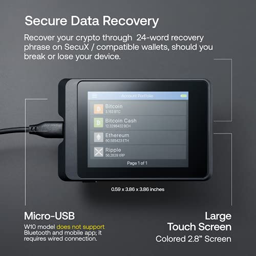 SecuX W10 - Securely Store Bitcoin, Ethereum, Ripple