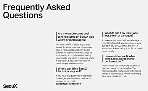 SecuX W10 - Securely Store Bitcoin, Ethereum, Ripple