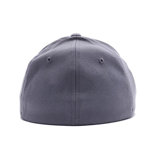 Bitcoin Logo Embroidered Flexfit Cap in Grey S/M