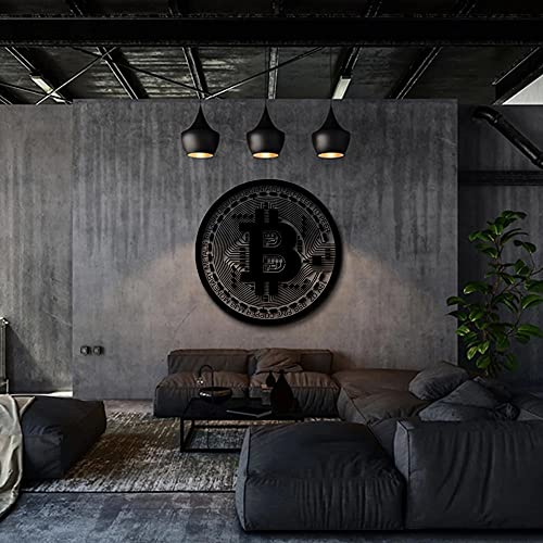 Bitcoin Metal Wall Art - 19"x19" - 49x49 cm