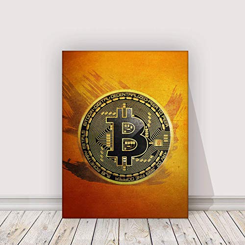 Bitcoin Motivational Canvas Print for Crypto Traders (18"x12")