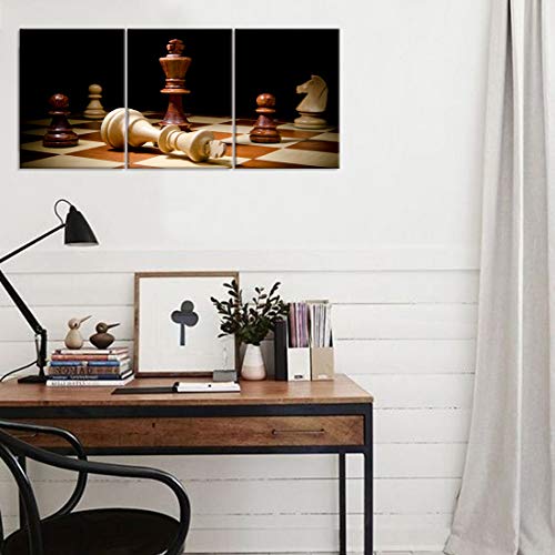 Retro Chess Checkmate Canvas Wall Art Decor King Win
