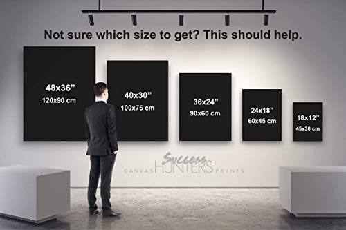 Bitcoin Motivational Canvas Print for Crypto Traders (18"x12")