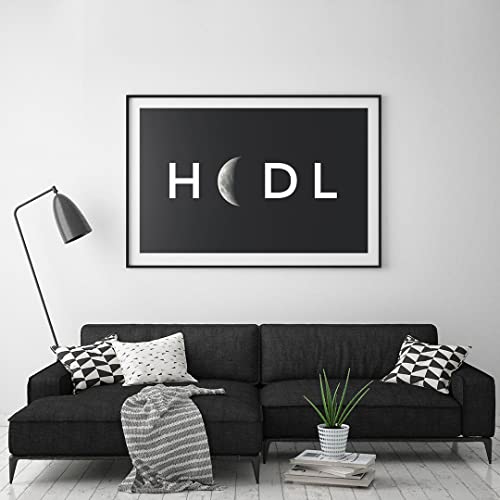Cryptocurrency Poster, Crypto Wall Art, Digital Decor - 24x36