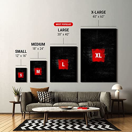 Inspirational Bitcoin Crypto Canvas Wall Decor, Motivational Office Art