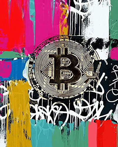Bitcoin Graffiti I by Irena Orlov Art Print