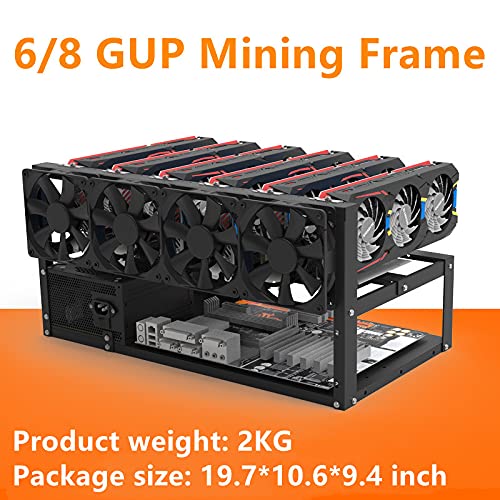 Steel 8GPU Mining Rig Frame for Crypto Currency Mining