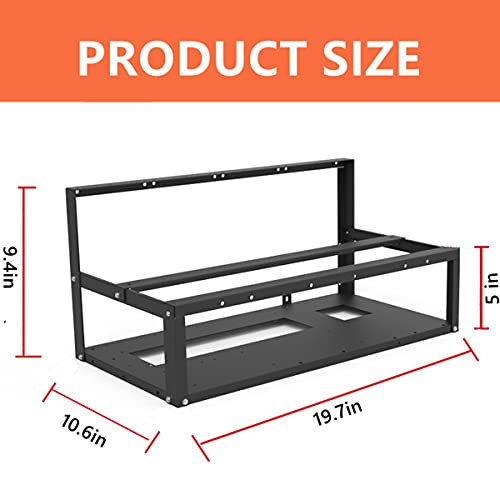 Steel 8GPU Mining Rig Frame for Crypto Currency Mining