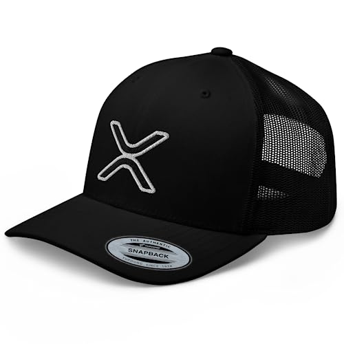 RIVEMUG XRP Logo Trucker Hat Adjustable Crypto Cap